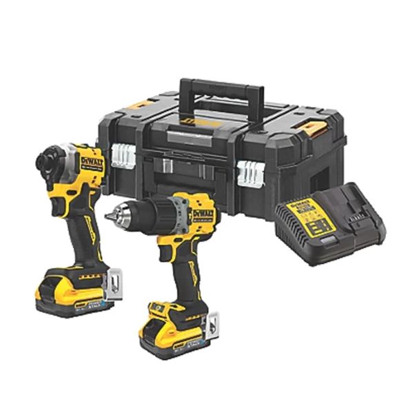 Set 2 masini DeWalt DCK2050H2T, cu 2 acumulatori Powerstack 18V / 5.0Ah si incarcator in valiza TSTAK 1 Set 2 masini DeWalt DCK2050H2T, cu 2 acumulatori Powerstack 18V / 5.0Ah si incarcator in valiza TSTAK