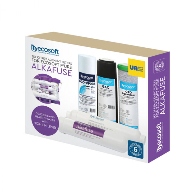 Set 5 filtre de schimb Osmoza Inversa Ecosoft cu Alcalinizare