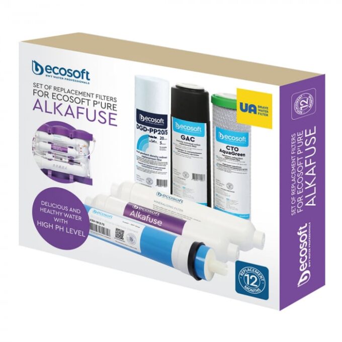 Set 6 filtre de schimb Osmoza Inversa Ecosoft cu Alcalinizare