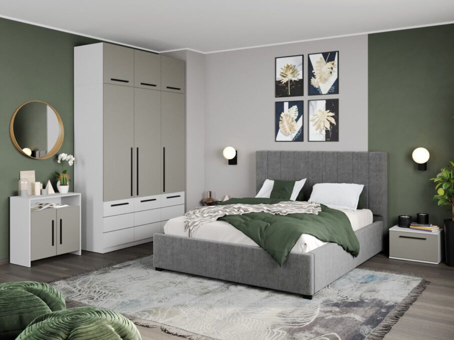 Set Mobila Dormitor Casmir / Alb Soares C23