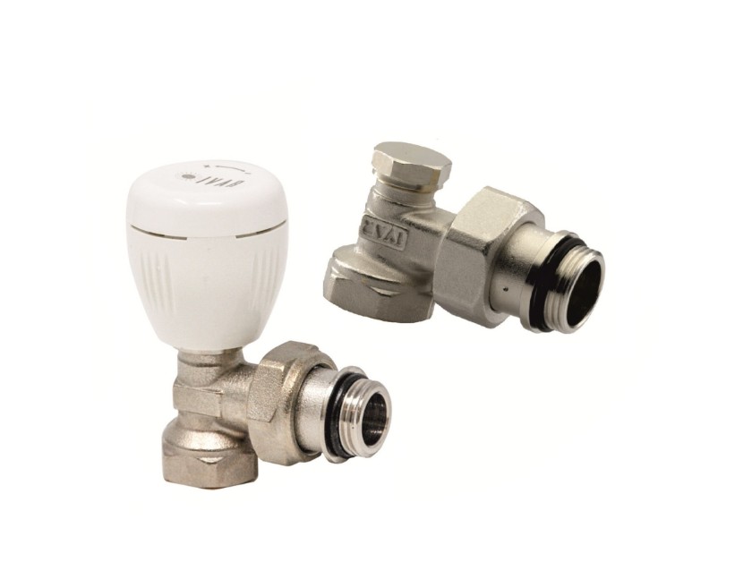 Set robineti calorifer - tur + retur 1/2"" Ivar