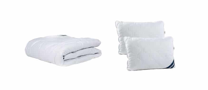 Set pilota de iarna Bumbac Pur Somnart pilota groasa 200x220 cm + 2 perne 50x70 cm