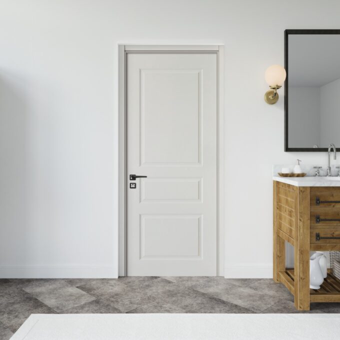 Usa interior din MDF SY 2102 reversibila toc inclus alba 70 x 200 cm