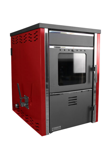 Termosemineu pe lemne FORNELLO TOROS 29 kw pe combustibil solid ( lemn,carbune,bricheti ) ce se poate utiliza atat pentru incalzirea locuintelor, cat si pentru gatit (este prevazuta cu plita) si este echipat cu pompa de circulatie