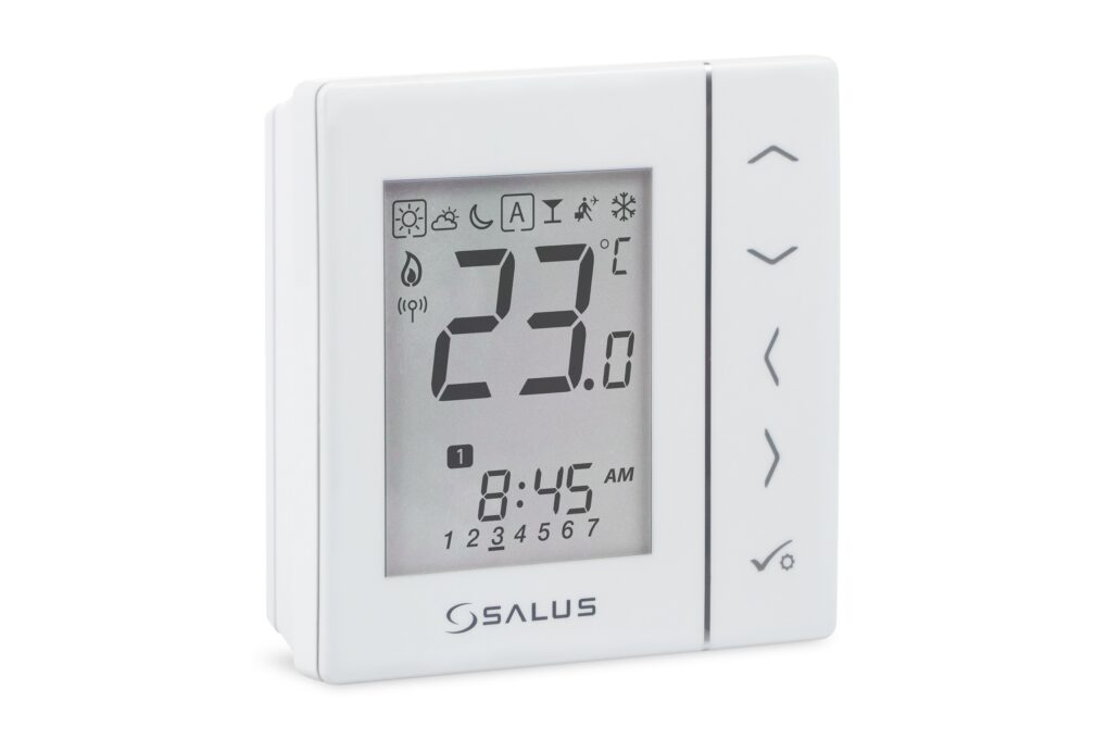 Termostat Salus VS20WRF WiFi pentru incalzire in pardoseala afisaj digital