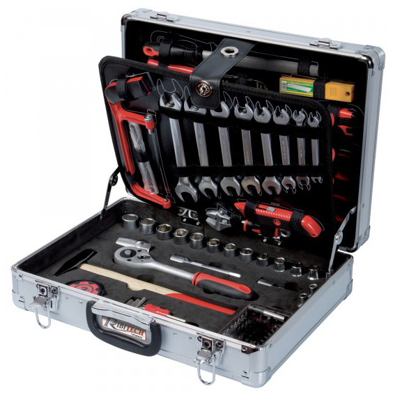 Trusa profesionala chei tubulare RIBITECH 149 piese, crom vanadiu, valiza din aluminiu 1 Trusa profesionala chei tubulare RIBITECH 149 piese, crom vanadiu, valiza din aluminiu