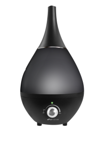 Umidificator de aer Air Naturel Gota New Black, Rata umidificare 350 ml/ora, Consum 30W/h, Pentru 30mp, Functie Higro-Smart
