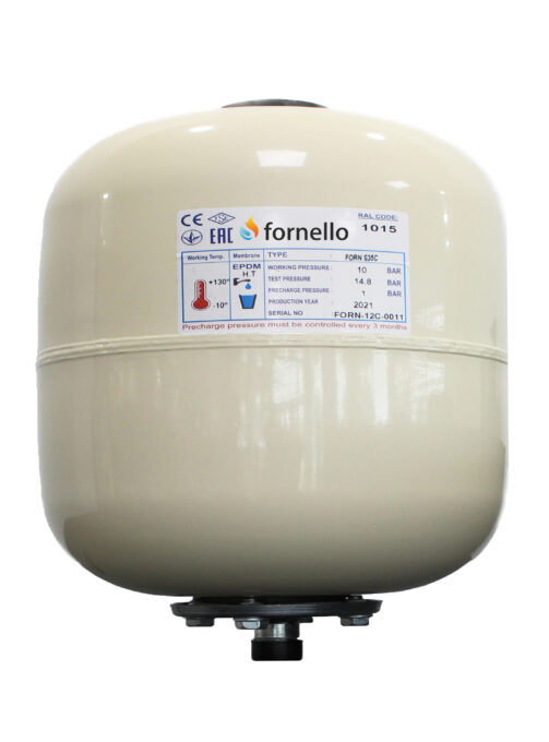 Vas expansiune solar Fornello 35 litri, vertical culoare ivory, presiune maxima 10 bar, membrana EPDM 1 Vas expansiune solar Fornello 35 litri, vertical culoare ivory, presiune maxima 10 bar, membrana EPDM