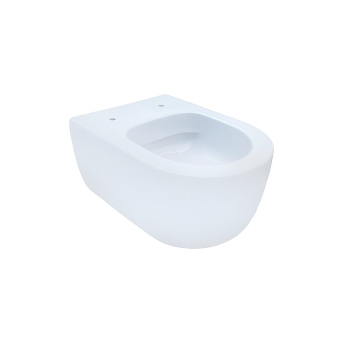 Vas WC rimless suspendat Supreme  49 cm  compatibil capac softclose  alb lucios